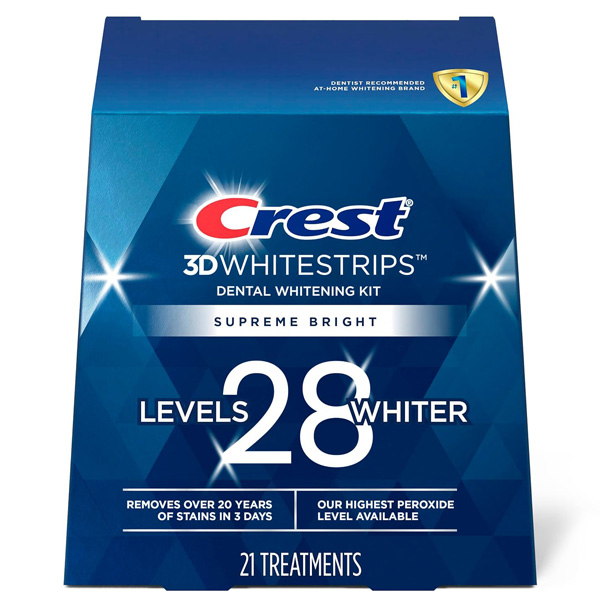 Crest 3D White Whitestrips Supreme Bright Teeth Whitening Kit