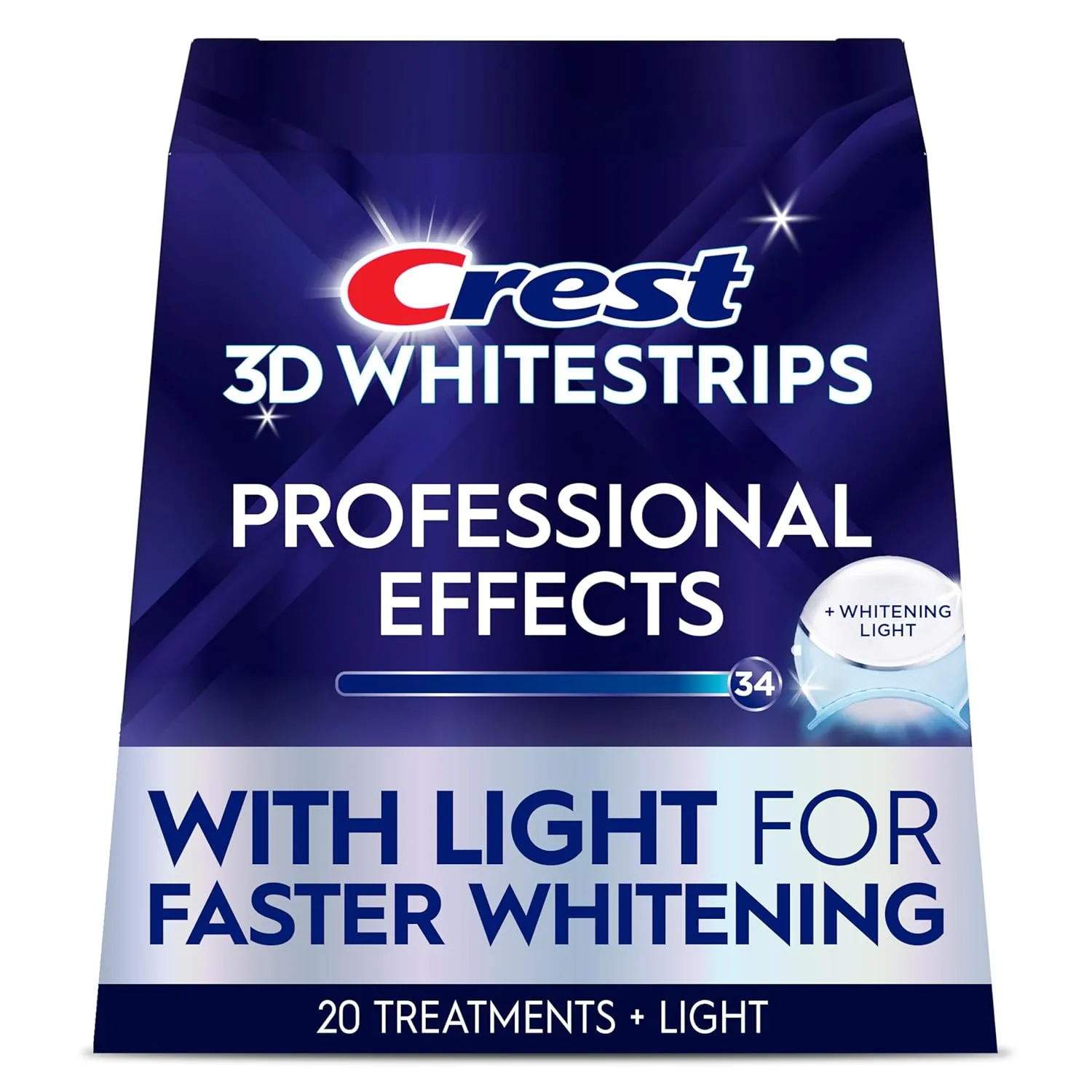 Crest 3D Whitestrips Professional Effects + LED Light Kit